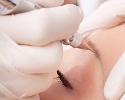 Precisely applying eyebrows micropigmentation